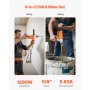VEVOR Drill Mixer, 5/8 inch Corded Electric Drill Mixer Set, 0-750RPM 3A Mixing Drills, Mixing Drills Machine with D-Handle for Drilling & Blending, Handheld Cement Mixers for Fodder, Paint, Cement