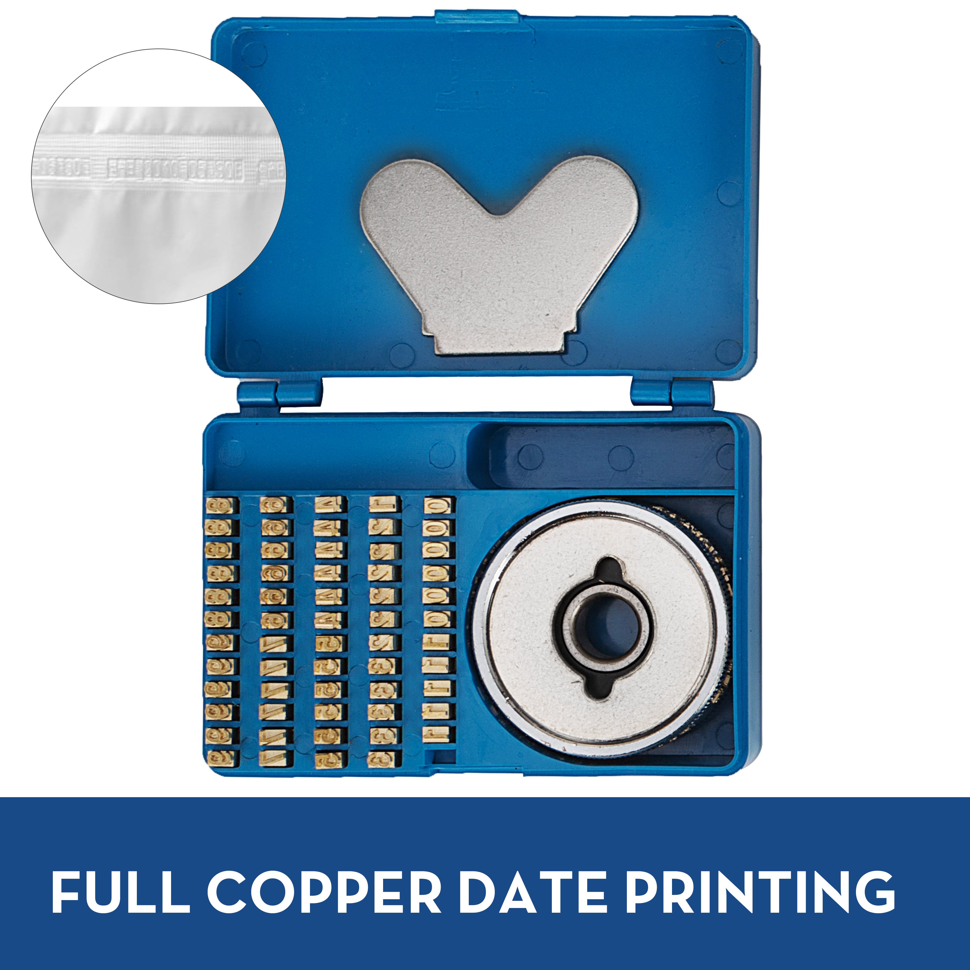 VEVOR FR770 Automatic Continuous Vertical Band Sealing Machine 220V Film Plastic Bag Sealer Printing Date Batch NO Stamp Coding