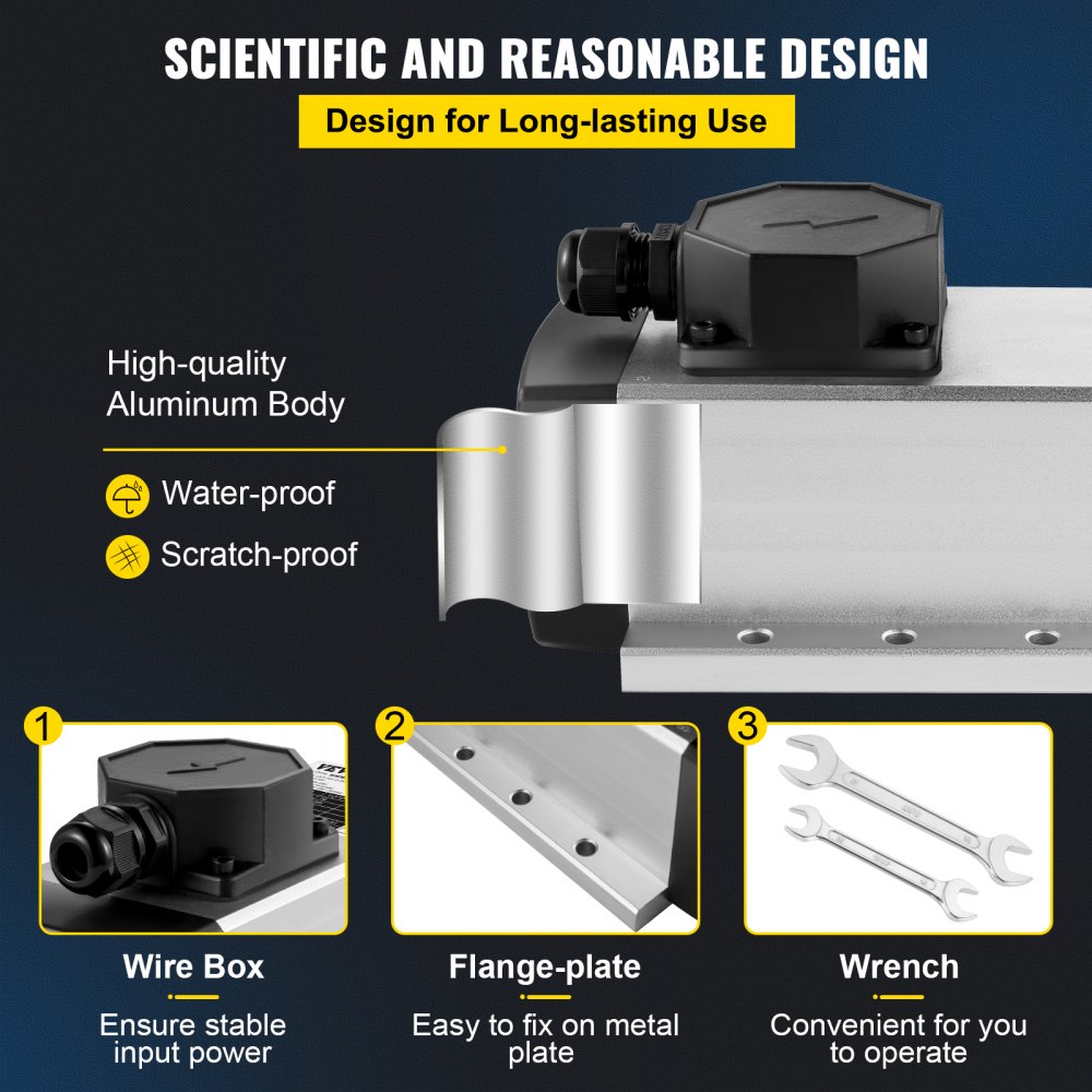 VEVOR Air Cooled Spindle Motor 2.2KW CNC Spindle Motor 220V Square Air Cooled Spindle Motor ER20 Collet 24000 RPM CNC Spindle 6A Spindle Motor 400 Hz for CNC Router Engraving Milling Machine