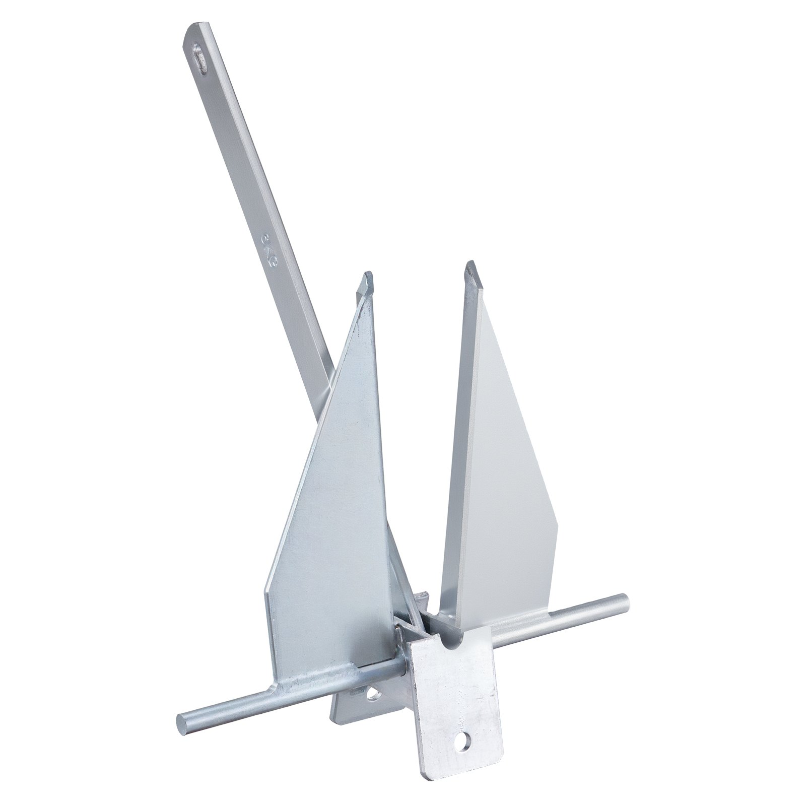 VEVOR Fluke Style Anchor Kit, 13 LBS Hot-Dipped Galvanized Steel Fluke Anchor with 7.9' Chain, 101' Rope and Two 0.4" Shackles, Marine Boat Anchor for Small Vessels Under 30', Seas, Rivers and Shores