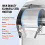 VEVOR Commerciële Sneeuwvlok-ijsmachine, 170 kg/dag Sneeuwvlok-ijsmachine, RVS-ijsschaaf, Elektrische sneeuwhoornmaker, Luchtkoelsysteem voor bakkerij/café