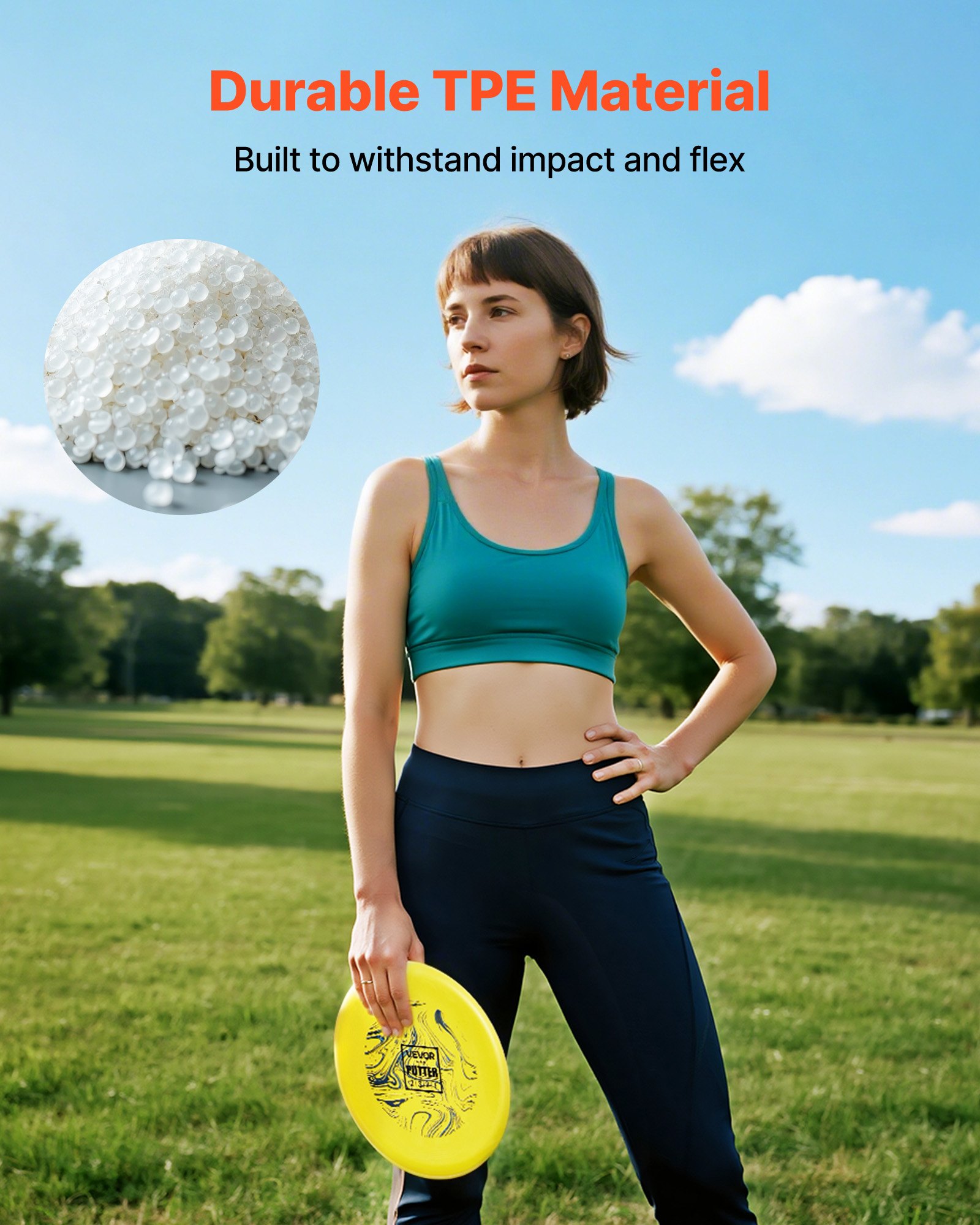 VEVOR Disc Golf Starter Set (3 stuks), frisbees voor full body krachttraining, met putter, mid-range, driver, PDGA goedgekeurd, voor tuin, gazon, strand en park buiten