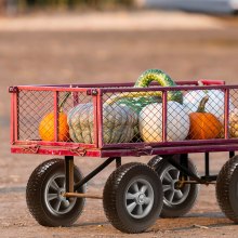 VEVOR volledige PU-wielen met RunFlat-banden, 10 inch, 2 stuks, 180 lbs dynamische belasting, 220 lbs statische belasting, tubeless banden en wielen voor steekwagens, bedrijfswagens, dolly's, tuinaanhangers