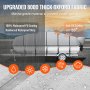 VEVOR Pontoon Boat Cover, 19'-20' Waterproof Trailerable Pontoon Cover, 800D Marine Grade PU Oxford Fabric, with Motor Cover, 16 Windproof Buckle Straps, Fits for 19'-20'L, Beam Width to 96", Grey