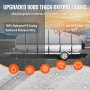VEVOR Pontoon Boat Cover, 23'-24' Waterproof Trailerable Pontoon Cover, 800D Marine Grade PU Oxford Fabric, with Motor Cover, 16 Windproof Buckle Straps, Fits for 23'-24'L, Beam Width to 102", Grey