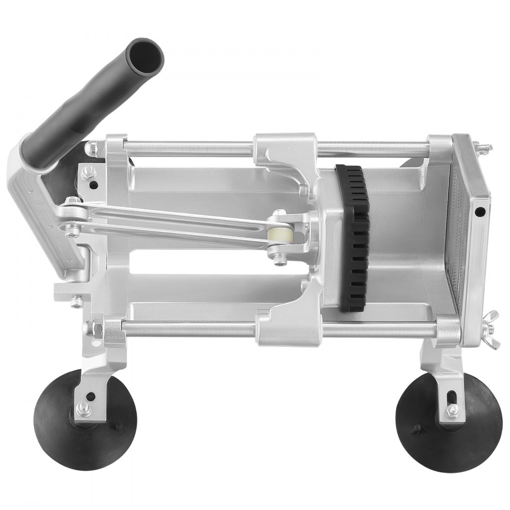 VEVOR Commerciële Groentesnijder, 3/8 inch Fruitsnijder, Groentesnijder gemaakt van roestvrij staal en aluminiumlegering, Snijder met antislipvoetjes, voor radijzen, uien, aardappelen, citroenen