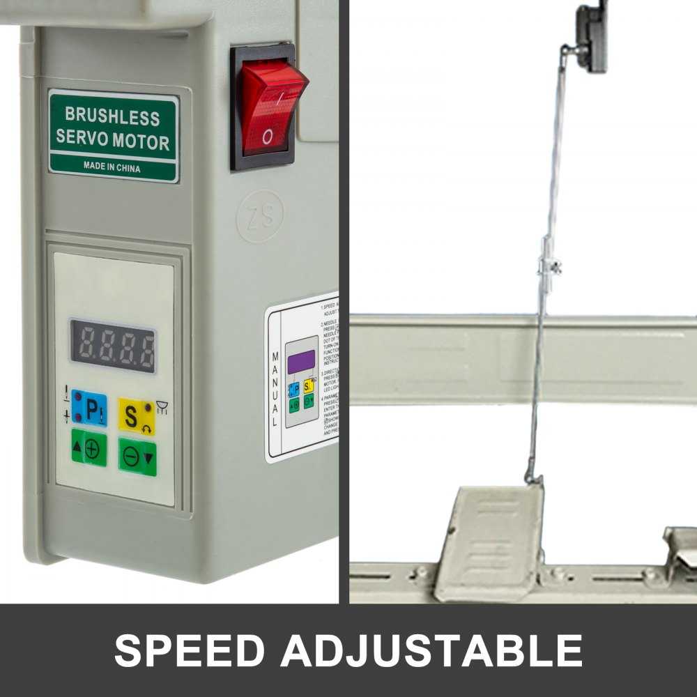 Naaimachinemotor 220V 550W Borstelloze Energiebesparende Servomotor Industriële Naaimachine Koppelingsmotor Max. Snelheid 4500 RPM Energiebesparing Dempen Gevoelig