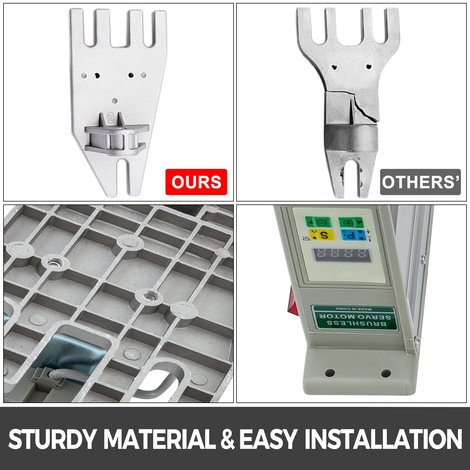 Naaimachinemotor 220V 550W Borstelloze Energiebesparende Servomotor Industriële Naaimachine Koppelingsmotor Max. Snelheid 4500 RPM Energiebesparing Dempen Gevoelig