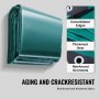 VEVOR PVC Waterproof Tarp, 16.5 x 29.5 ft Heavy Duty PVC Tarpaulin, Tear-Proof and Weather-Proof, with Grommets and Reinforced Edges for Canopy Boat RV Tent Shelter Trailer Truck Cover, Green