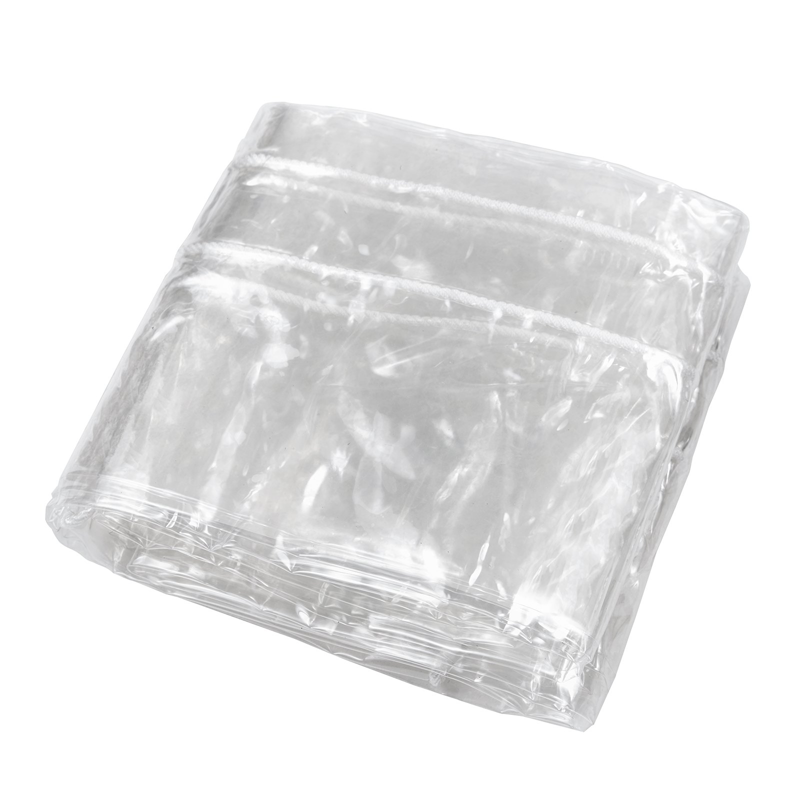 VEVOR Transparant zeildoek met ringen 3x4m Stoffen zeildoek PVC zeildoek Beschermend zeildoek 100% waterdicht UV-bestendig Scheurvast Houten zeildoek Constructie zeildoek Grondzeil Ideaal voor kamperen en picknicks