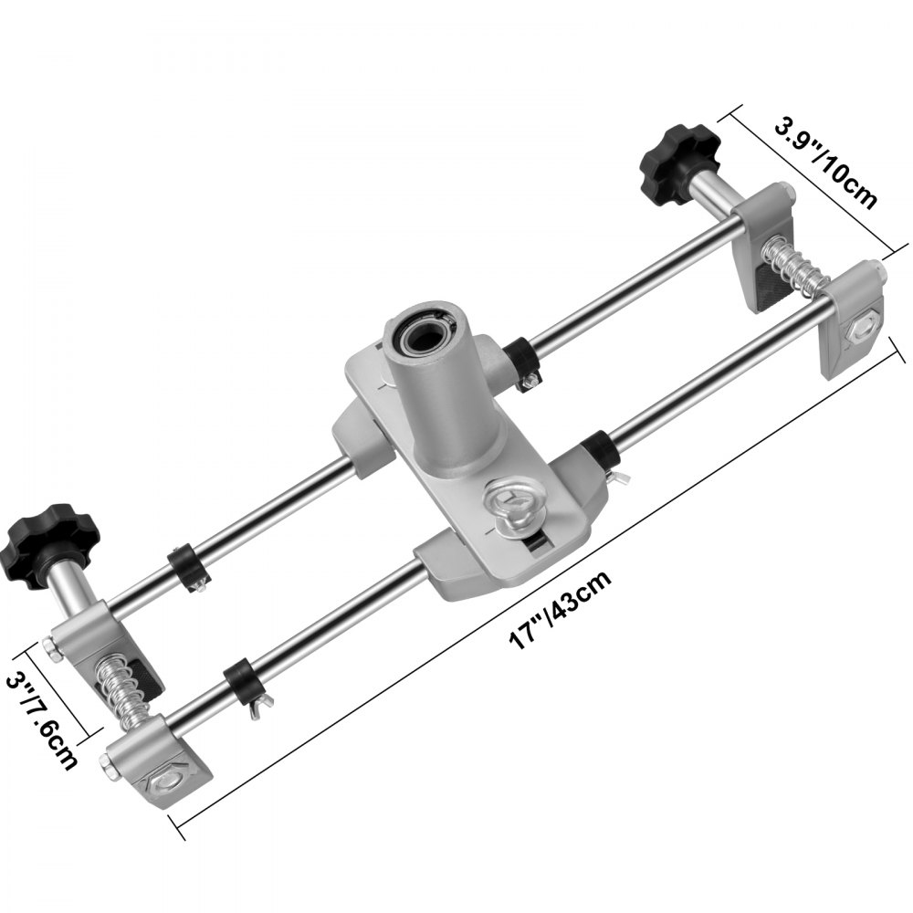 VEVOR 5 Minute Morticer JIG1 Door Lock Mortiser Kit Lock Fitting Jig Door Lock Mortiser Kit with 3 Cutters 18 22 25mm
