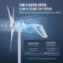 VEVOR 500W Wind Turbine Generator 12V 3-Blade Wind Turbine Kit & MPPT Controller