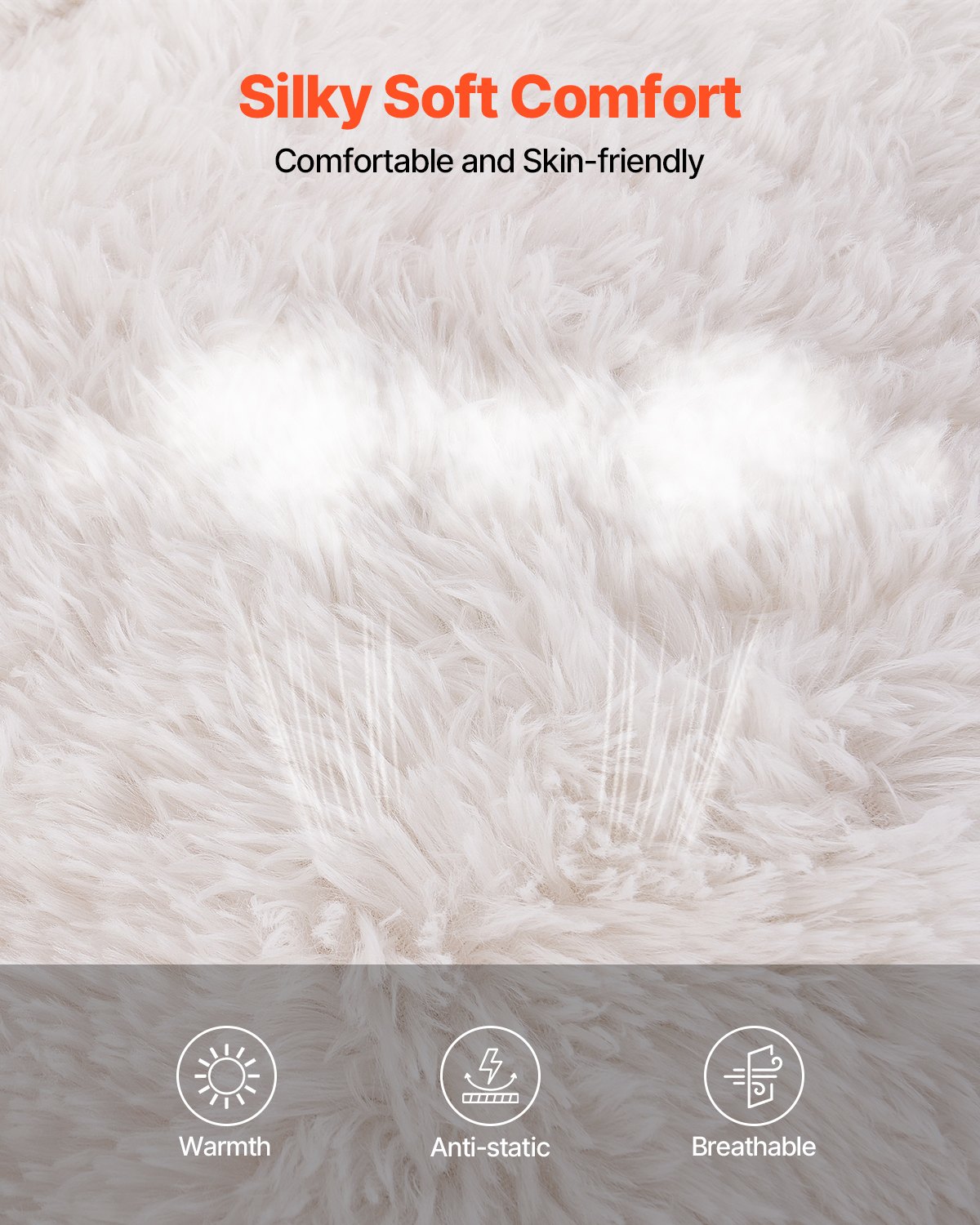 VEVOR Zitzak-fauteuil (1220 x 1190 x 711 mm) met armleuningen voor volwassenen, zachte pluche en vulling van hoogwaardig schuim, zitzak met zapper, luie bank voor de slaapkamer, beige