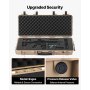 VEVOR Hard Rifle Case, Lockable Rifle Case with 4 Layers Pre-cut Foams, 914 mm Gun Storage with Wheels, IP67 Waterproof & Dustproof Pistol Storage Cases for Rifles, Shotguns, Airsoft Guns, Khaki