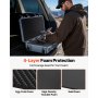 VEVOR Hard Rifle Case, Lockable Rifle Case with 4 Layers Pre-cut Foams, 914 mm Gun Storage with Wheels, IP67 Waterproof & Dustproof Pistol Storage Cases for Rifles, Shotguns, Airsoft Guns, Grey