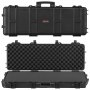VEVOR Hard Rifle Case, Lockable Rifle Case with Pre-cut Foams, 1016 mm Gun Storage with Wheels, IP67 Waterproof & Dustproof Movable Large Pistol Storage for Rifles, Shotguns, Airsoft Guns, Black
