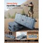VEVOR Hard Shell Gun Case voor lange geweren, afsluitbare geweerkoffer met voorgesneden schuim, lange geweerkoffer, oprolbaar, IP67 waterdicht, 1090x410x155 mm, grijs