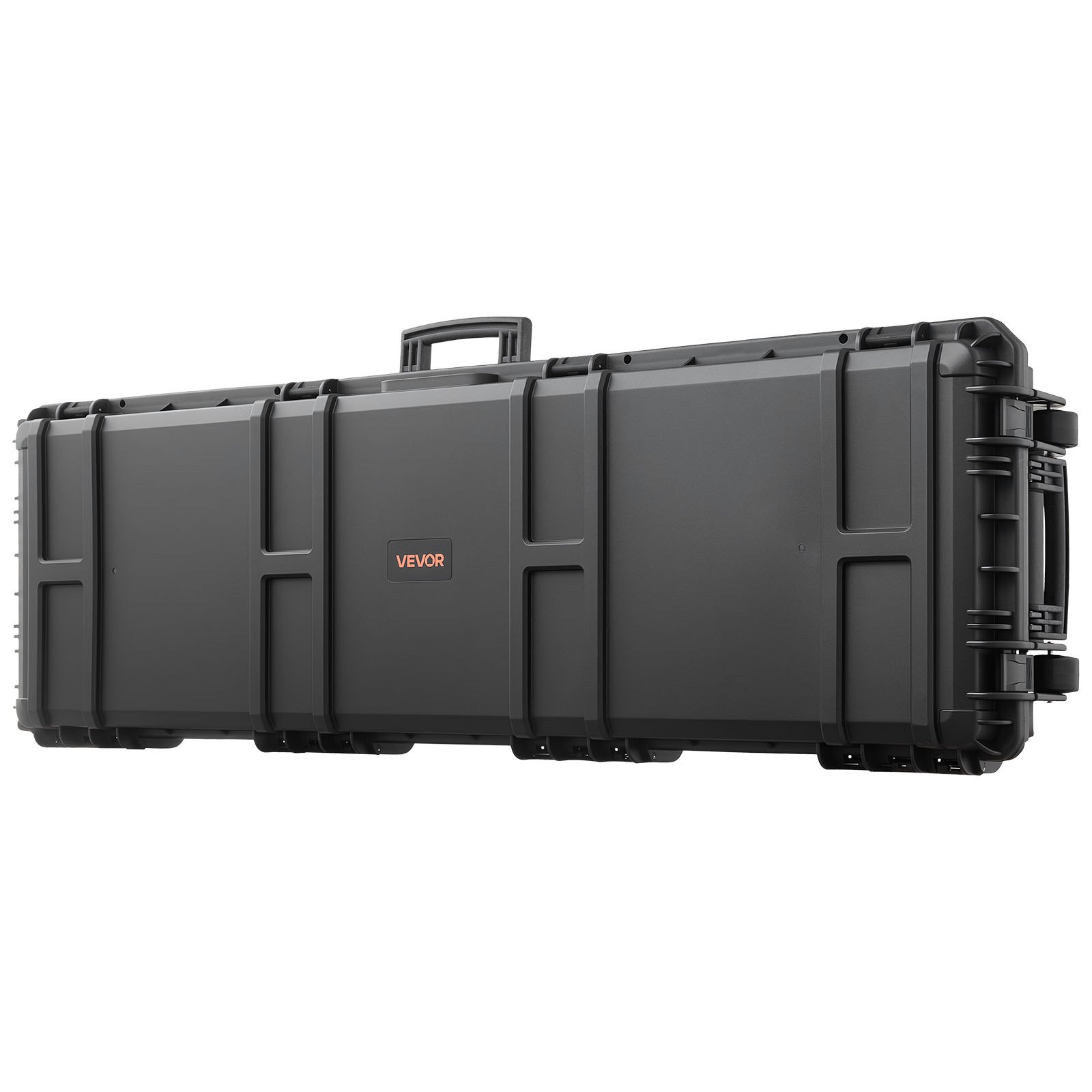 VEVOR Hard Shell Gun Case voor lange geweren, afsluitbare geweerkoffer met uitneembaar XPE-schuim, lange geweerkoffer, oprolbaar, IP67 waterdicht, 1341 x 425 x 180 mm, zwart
