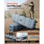 VEVOR Hard Rifle Case, Lockable Rifle Case with Pre-cut Foams, 1270 mm Movable Gun Storage with Wheels, IP67 Waterproof & Dustproof Pistol Storage for Rifle, Shotgun, Airsoft Gun, Grey
