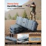 VEVOR Hard Rifle Case, Lockable Rifle Case with Pre-cut Foams, 1320 mm Gun Storage with Wheels, Heavy Duty IP67 Waterproof & Dustproof Pistol Storage Cases for Rifles, Shotguns, Airsoft Guns, Grey