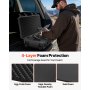 VEVOR Hard Rifle Case, Lockable Rifle Case with 4 Layers Pre-cut Foams, 914 mm Gun Storage with Wheels, IP67 Waterproof & Dustproof Pistol Storage Cases for Rifles, Shotguns, Airsoft Guns, Black