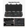 VEVOR Hard Rifle Case, Lockable Rifle Case with 4 Layers Pre-cut Foams, 914 mm Gun Storage with Wheels, IP67 Waterproof & Dustproof Pistol Storage Cases for Rifles, Shotguns, Airsoft Guns, Black