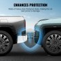 VEVOR tundra rear bumper enhances protection with heavy-duty thickened steel, reducing car damage.