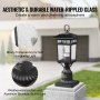 VEVOR 2 PCs Dusk to Dawn Outdoor Lamp Post Light Fixture 400 mm Pole Pier Mount