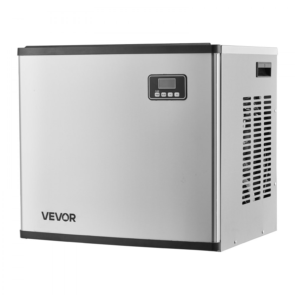 VEVOR Commercial Ice Maker Machine - Head, 400 Lbs/Day Stainless Steel Ice Machine with Self-Cleaning, Scheduled Ice-Making, Adjustable Thickness, Ideal for Restaurant Bar Cafe Hotel - Head Only