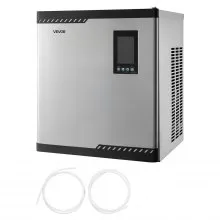 Aanbiedingen VEVOR Commerciële IJsmachine – Hoofdeenheid, 136 kg/dag RVS IJsmachine met Slim Bedieningspaneel, Zelfreinigend, Instelbare Dik