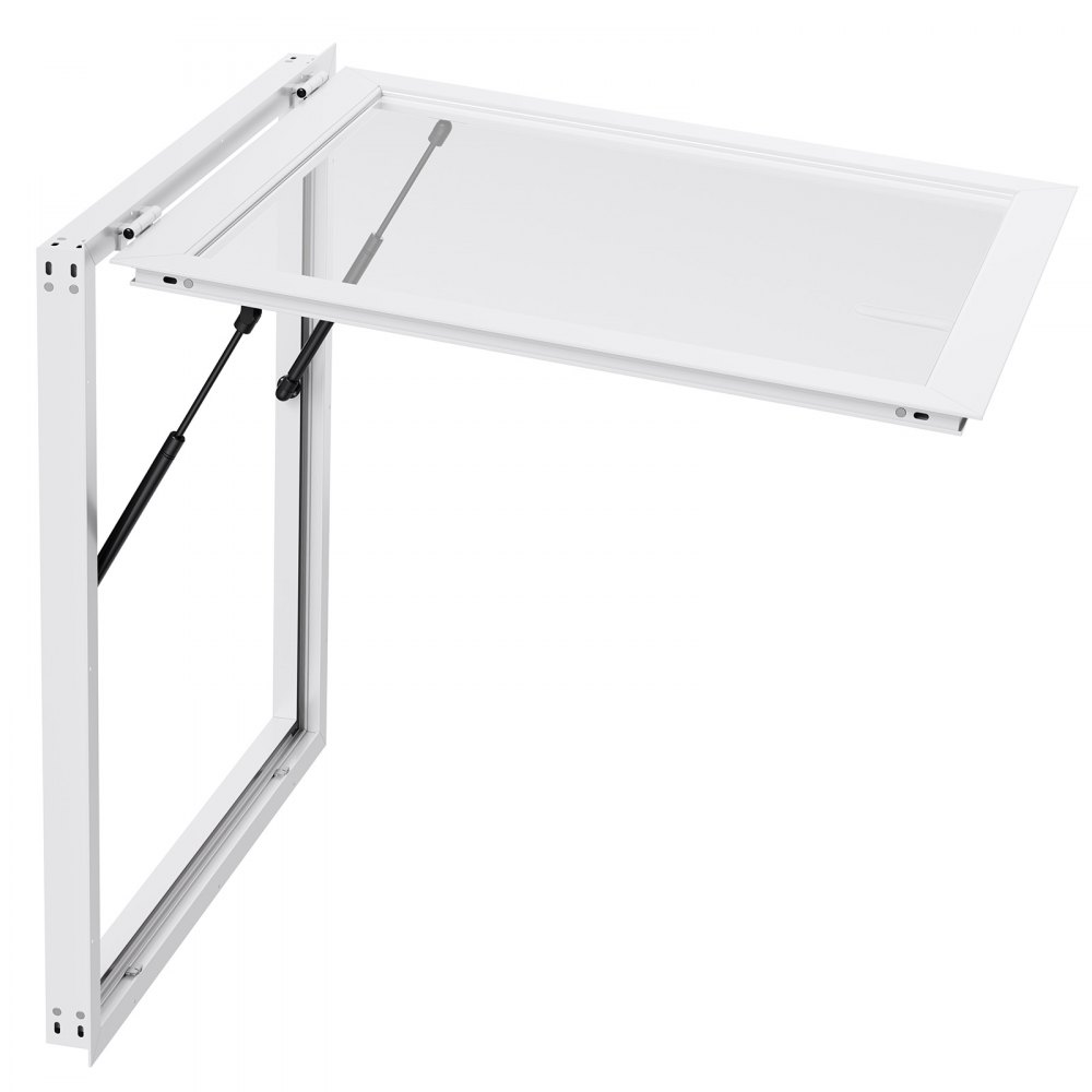 VEVOR Food Trailer Raam (915 x 915 mm), Aluminium omlijst serveerraam voor foodtrailers, 85° openend serveerraam voor foodtrucks, Regenbestendig concessieraam