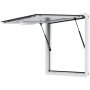 VEVOR Concession Window 36"x36", Aluminum Alloy Food Truck Service Window with Awning Door & Drag Hook, Up to 85 Degrees Stand Serving Window for Food Trucks Concession Trailers, Glass Not Included