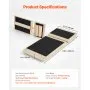 VEVOR Balance Board voor volwassenen, voettrainer (30 x 14 x 3 cm), enkeltrainingsapparaat, antislip balanstrainer voor fysiotherapie, revalidatie en voettraining, incl. draagtas