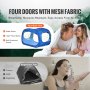 VEVOR 2 Doors Bed Tent Breathable Tent Light Blackout with 0.33 in Fiber Poles