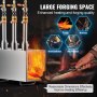 VEVOR Draagbare Propaan Forge 3 Brander Smeltoven Kit Vierkant 1427℃