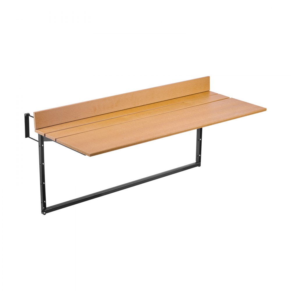 VEVOR Balkonhangtafel, 1000x345mm, Opvouwbare balkonhangtafel, Opvouwbare tafel voor buitenleuningen, 5-voudig verstelbaar, Geschikt voor leuningen van 1 tot 3,7 inch, Serveertafel voor terras en dek