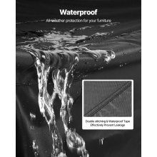 VEVOR Patio Meubelhoes 420D Waterdicht 320x320x81cm