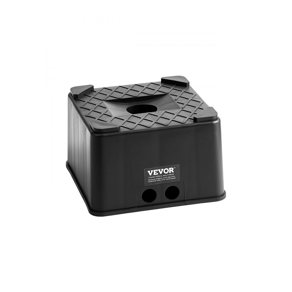 VEVOR Trailer Jack Block (152,4 mm hoog krikblok) nivelleringsblok met een laadvermogen van 2722 kg, RV-hefblok voor caravan-aanhangersteunblok van PP (vierkant)