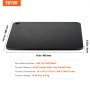 VEVOR Pizza Steel, 16" x 14.5" x 1/4" Pizza Steel Plate for Oven, Pre-Seasoned Carbon Steel Pizza Baking Stone with 20X Higher Conductivity, Heavy Duty Pizza Pan for Outdoor Grill, Indoor Oven