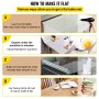VEVOR Plastic Table Cover 24 x 60 Inch, 1.5 mm Thick Clear Table Protector, Rectangle Clear Desk Mat, Waterproof & Easy Cleaning for Office Dresser Night Stand