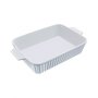 VEVOR Ceramic Baking Dish, Large 9" x 13" Pan, Rectangular Bakeware with Double Handles, Oven Secure, Lasagna Pan, Casserole Dish Deep for Baking and Serving, Thanksgiving & Christmas Present, White