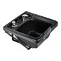 VEVOR Shampoo Bowl Black Ceramic Professional Shampoo Sink with Faucet, for Salons, Hair Stylists & Barber Stores Use, Backwash Basin Beauty Salon Equipment with Drain Hose, Showerhead & Hair Trap