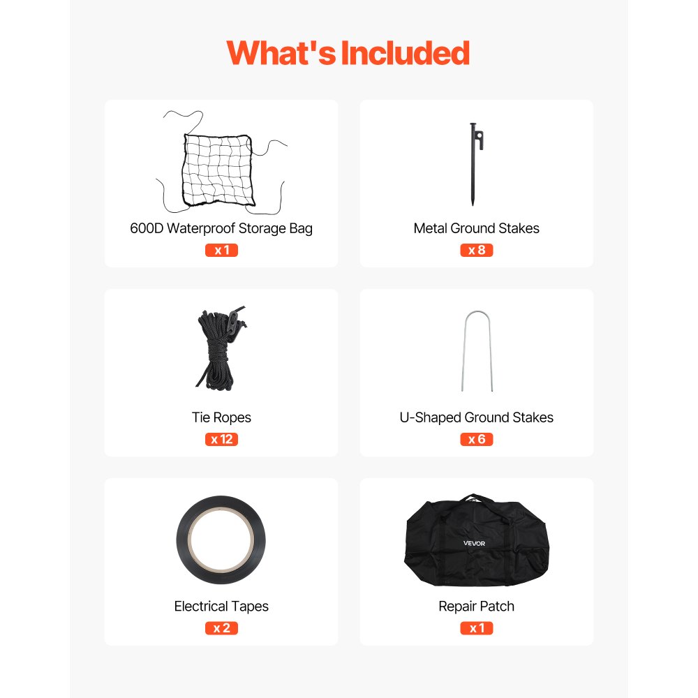 VEVOR Baseball Batting Cage, 19.9 x 12.0 x 8.2 FT Freestanding Portable Batting Cage, Hitting Cages with 30-Ply Knotted HDPE & Pitching Machine Opening, Battings Cages Netting for Indoor Outdoor