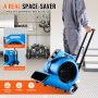 VEVOR Floor Blower, 1400 RPM 4000 CFM, Air Mover for Drying and Cooling, Portable Carpet Dryer Fan with 3 Blowing Angles, Timer, 3-Speeds Adjustment, for Janitorial, Home, Commercial Use