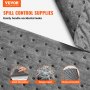 VEVOR spill absorbent pads for quick absorption, liquid absorption, and durability, control accidental leaks.