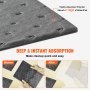 VEVOR spill absorbent pads with deep and instant absorption for efficient cleanup, 0.12 gal capacity per pad.