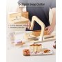 VEVOR Soap Cutter, 0-2 inch Adjustable Thickness, Wood Soap Slicer with Stainless Steel Adjustable Wire Tension, with Extra Wires, Multi Handmade Cutter for Candles, DIY Making Cutting Tool