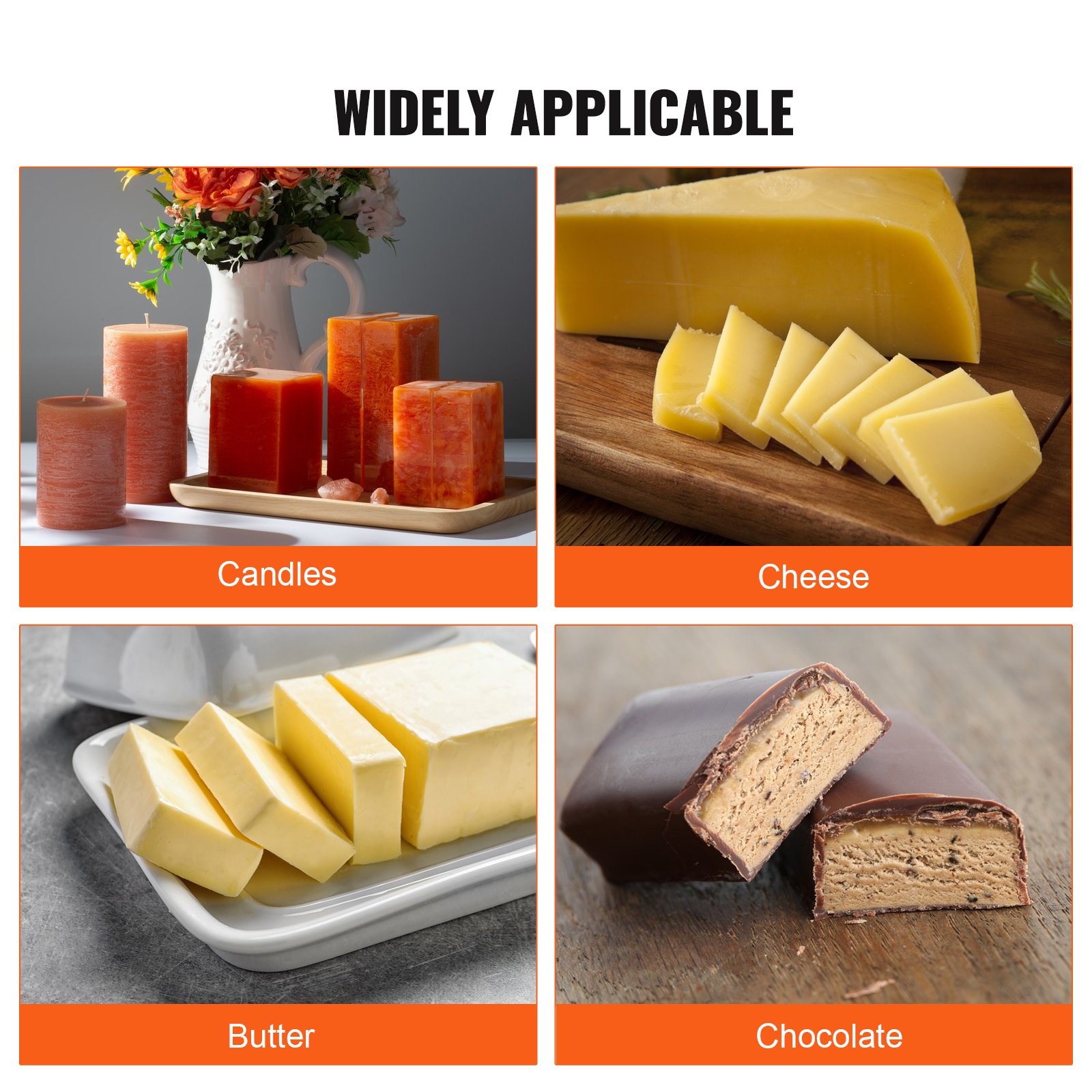 VEVOR Zeepsnijder Multifunctionele zeepsnijder 12 perfecte 2,5 cm dikke zeepstaven Handgemaakte zeep DIY-tool 395 mm snijdraad, roestvrijstalen zeepmessen Kaarsen, kaas, chocolade etc.