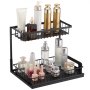 VEVOR Uitschuifbare gootsteenorganizer met 2 lagen onder de gootsteen (27x36 cm) Kruidenrek Keukenplank Opbergrek Organiser voor keuken Badkamer 317x394x330 mm (Installatiemaat)