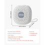 VEVOR Slaaphulpmiddel, White Noise Machine, 21 muzieknummers, 3-in-1 geluidsmachine met White Noise, automatische uitschakeling, zachte ringlamp en geheugenfunctie, ruismaker